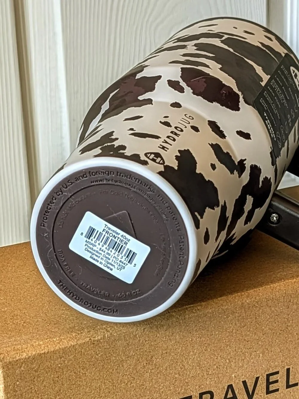 Hydrojug American Heritage Collection FRONTIER 40oz Traveler Tumbler NIB
